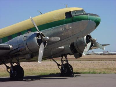 older airplane at Falcon field