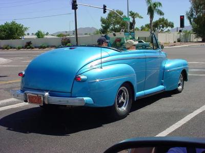 nice car blue convertible