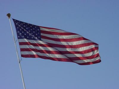 American flag at Berge Ford