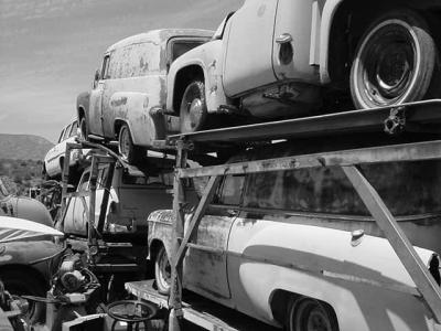 B&W truck load of 1954 at all bikes in Rye Arizona