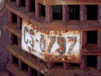 CS-0797 license plate