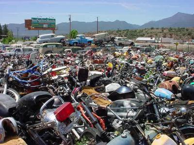a lot of bike supplies at all bikes in Rye Arizona