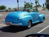 nice car blue convertible