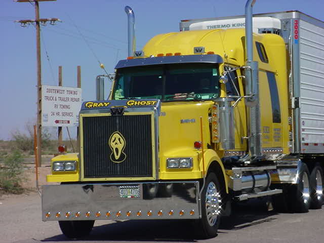 beautiful yellow <br>Gray Ghost truck
