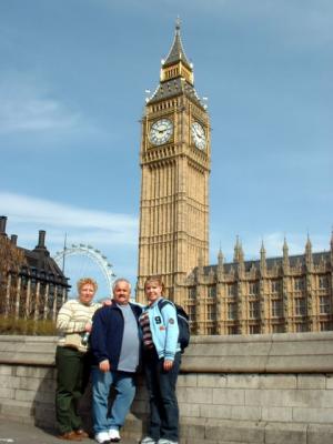 Sue, Rolly and Nicki w/ Big Ben
