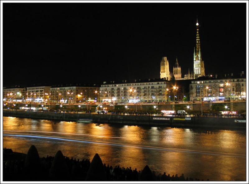 Rouen by night