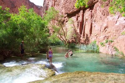 Swimming Pool below the Falls