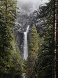 Snowy Yosemite falls