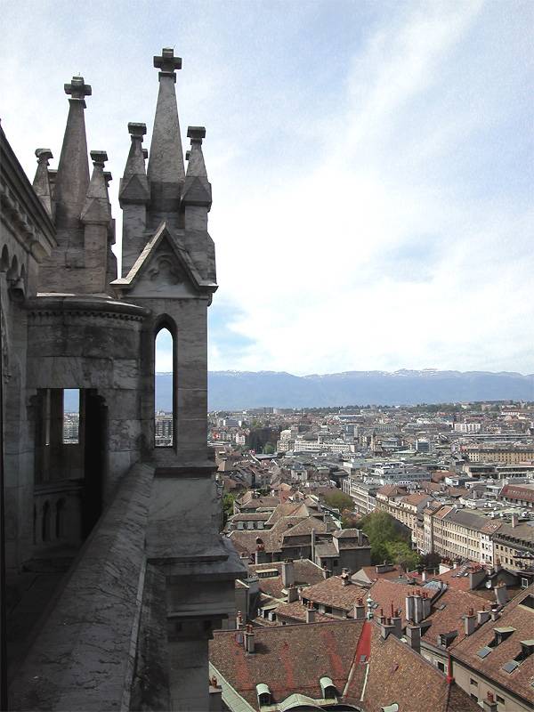 N-E from St-Pierres Cathedral - Geneva