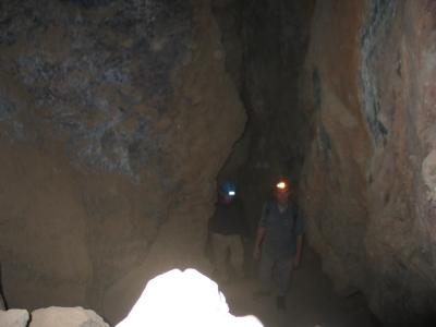 Dennis and Steve in a big cavern