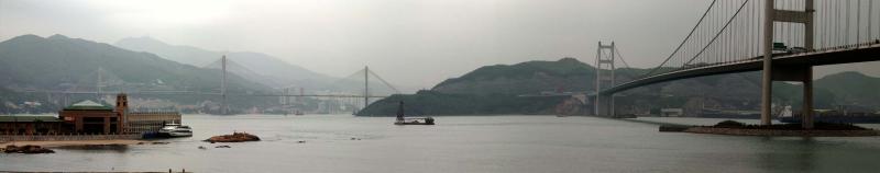 Ting Kau Bridge and Tsing Ma Bridge<br />汀九橋和青馬大橋