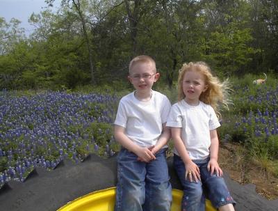 Sitting on a tractor tire