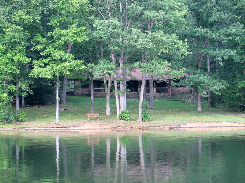 Old stone lodge