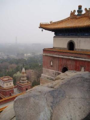 Looking back towards Beijing City in the background.