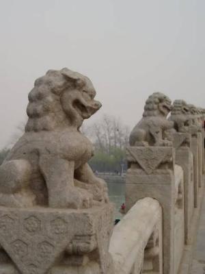 Another shot of the majestic stone lions.