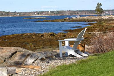 The landscape near Ocean Point near the end of East Boothbay on Rt. 96.