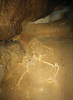 Skeleton in Cave
