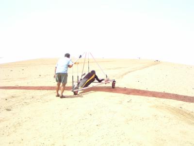 Hang Gliding in Hay