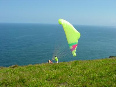 Hang Gliding in Hay