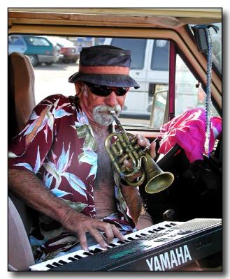 One Man Band in a VW Bus