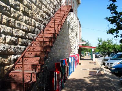 Iron stairwell in Down Town Georgetown