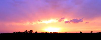 Sunset in northwest Texas