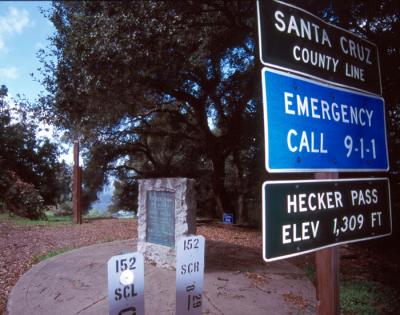 Hecker Pass Peak in Santa Cruz, CA