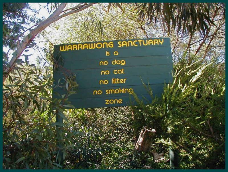 Warrawong Sanctuary  another sign