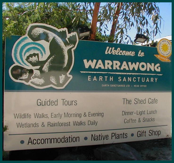 Warrawong sanctuary sign.
