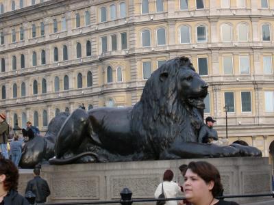 Trafalgar Sq Lion.JPG