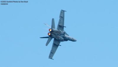 U.S. Navy F/A-18 Hornet military aviation air show stock photo #4260