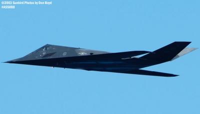 USAF F-117A Nighthawk military aviation air show stock photo #4419