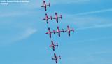 Canadian Forces Snowbirds Canadair CT-114 Tutors military aviation stock photo #4491