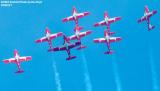 Canadian Forces Snowbirds Canadair CT-114 Tutors military aviation stock photo #4494