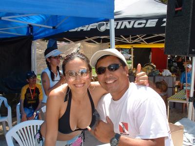 LeeAnn from 54321 & William @ the Town & Country Keiki-Grom Surf Meet in Waikiki (in your dreamz!) : )