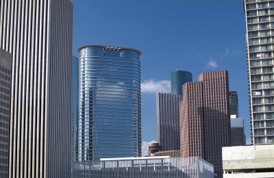 downtown from US45 heading N 2