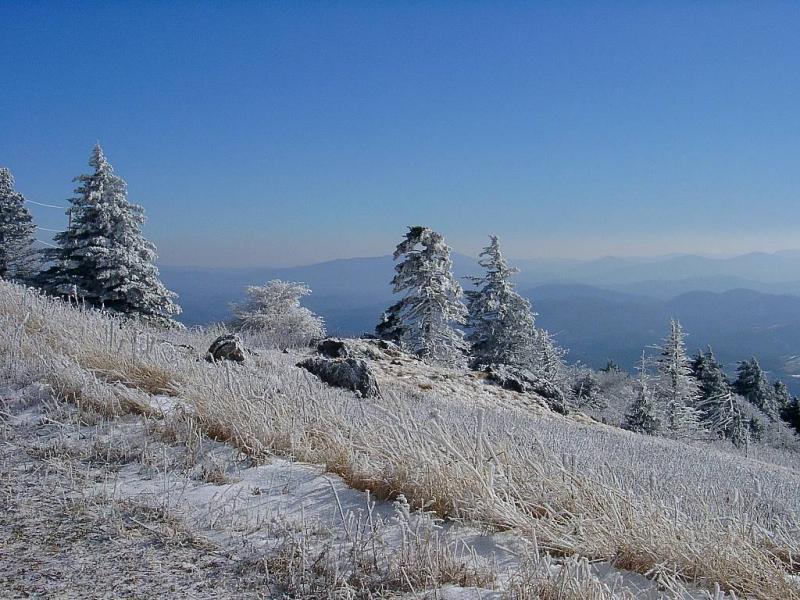 View from Whitetop Mountain over NC mountains