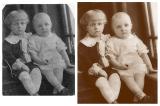 Before-and-After: My-mom-and uncle 1920