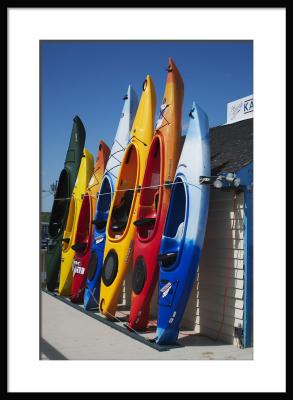...and colorful to boot! (sea kayaks Maine)