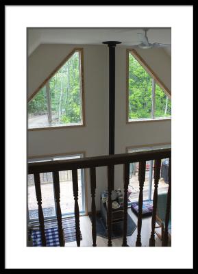 Then look out over the rail at the livingspace and outdoors....stars at night!