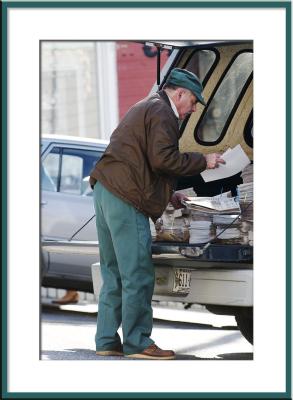 Other people have to work--delivering newspapers to the local grocery store-- or...
