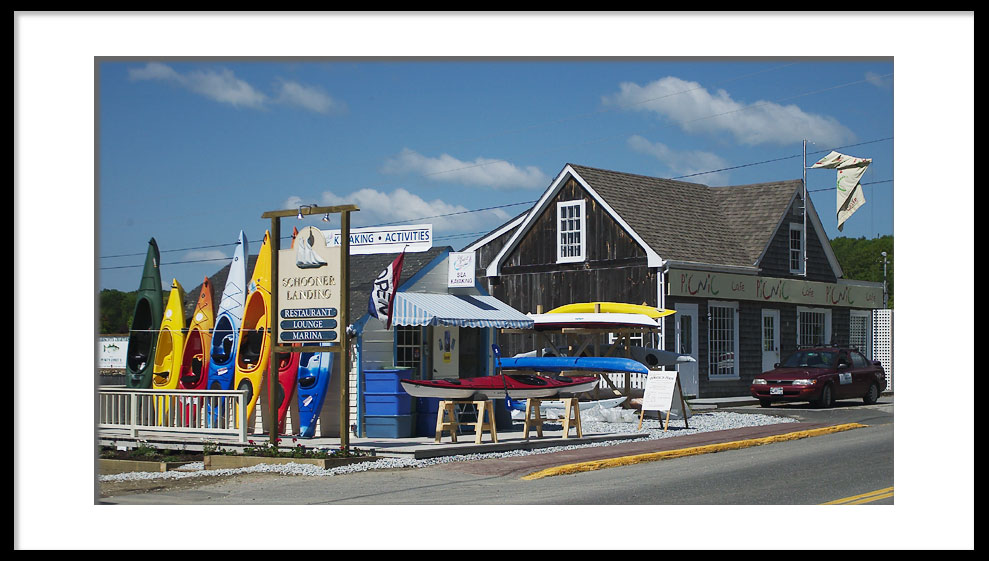 Recreation is big business... (sea kayaks, Maine)