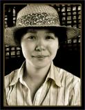 Girl with straw hat