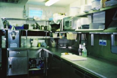 The pastry section at J.Sheekey restaurant.... quite a large area compared to some other kitchens I've worked in.