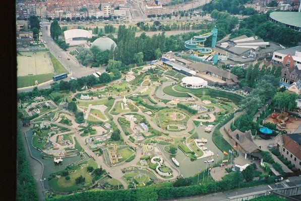 Mini-Europe from the top of the Atomium.