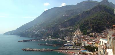 Amalfi, Italy - two stitched images