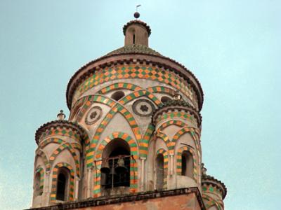 Top of bell tower  - from the 12th and 13th centuries. Has Moorish features.