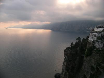 View of Amalfi Coast as seen returning to Amalfi from Positano.