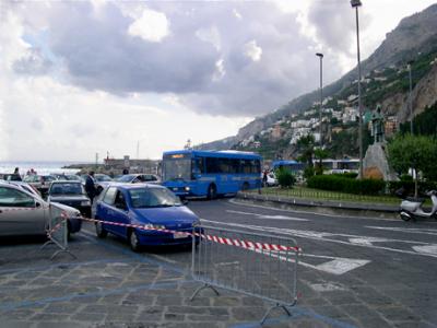 The public SITA bus arriving in Amalfi to take us to Ravello.