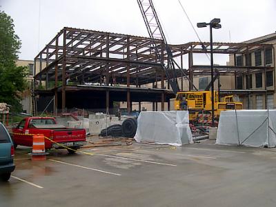 Construction of an addition to Kent Hall - Kent State University 6-03